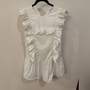 English Factory White Ruffle Dress